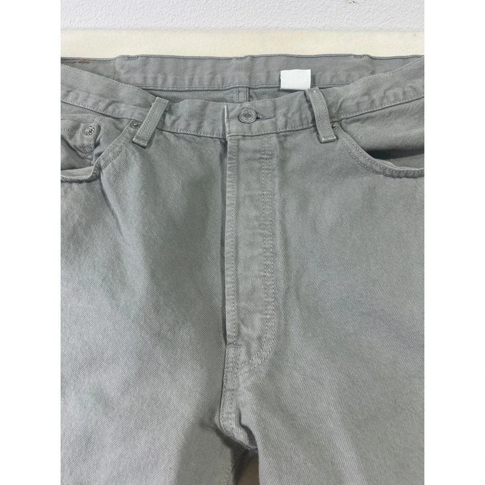 Levis 501 Original Fit Grey Denim Jeans Mens Straight Leg Button Fly 100 Cotton